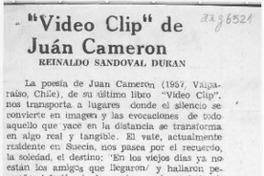 "Video Clip" de Juan Cameron "Video Clip" de Juan Cameron