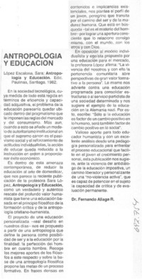 antropología y educación antropología y educación