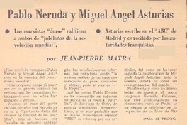 Pablo Neruda y Miguel Angel Asturias Pablo Neruda y Miguel Angel Asturias
