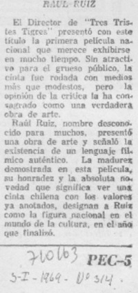 Raúl Ruiz. Raúl Ruiz.