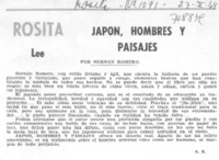 Japón, hombres y paisajes Japón, hombres y paisajes