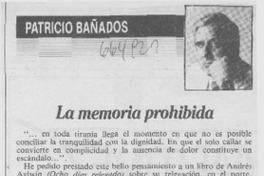 La memoria prohibida La memoria prohibida