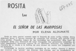 Rosita lee el señor de las mariposas Rosita lee el señor de las mariposas