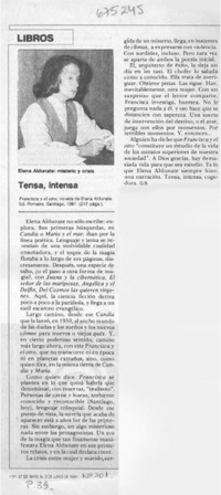 Tensa, intensa Tensa, intensa