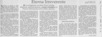 Eterna irreverente Eterna irreverente