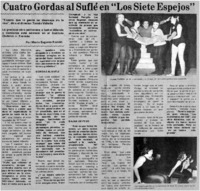 Cuatro gordas al suflé en "Los siete espejos" Cuatro gordas al suflé en "Los siete espejos"