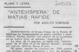 Antevíspera Antevíspera