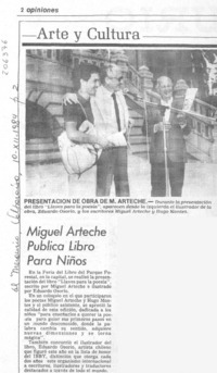 Miguel Arteche publica libro para niños Miguel Arteche publica libro para niños