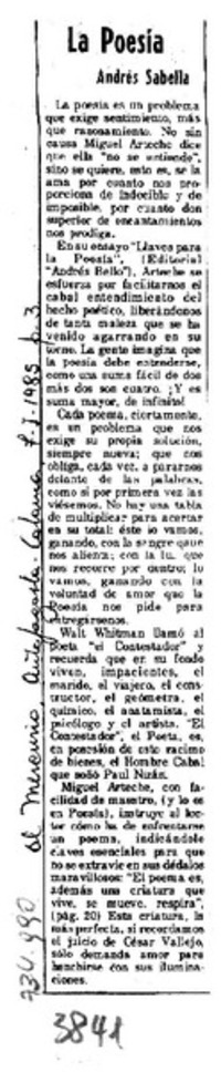 La poesía La poesía