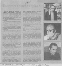 Escritores hinchas opinan. Escritores hinchas opinan.