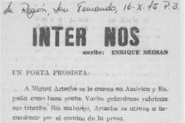 Un poeta prosista Un poeta prosista