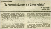La hormiguita cantora y el duende melodía" La hormiguita cantora y el duende melodía"