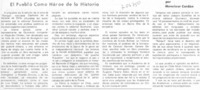 El pueblo como héroe de la historia El pueblo como héroe de la historia