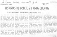 Historias de insectos y otros cuentos Historias de insectos y otros cuentos