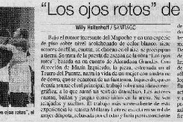 Los ojos rotos" de María Izquierdo Los ojos rotos" de María Izquierdo