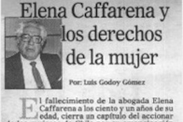 Elena Caffarena y los derechos de la mujer Elena Caffarena y los derechos de la mujer