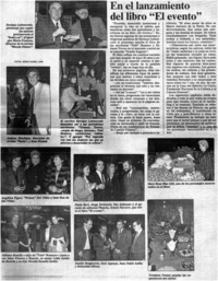 En el lanzamiento del libro "El Evento". En el lanzamiento del libro "El Evento".