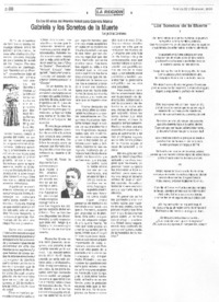 Gabriela y los sonetos de la muerte Gabriela y los sonetos de la muerte