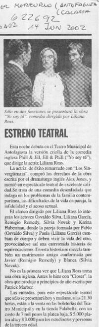 Estreno teatral Estreno teatral