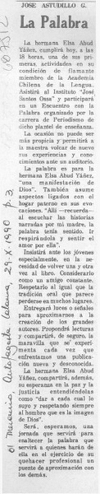 La palabra La palabra