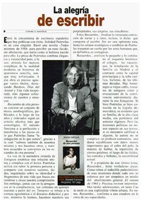 La alegría de escribir La alegría de escribir