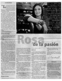 Rosa de la pasión Rosa de la pasión