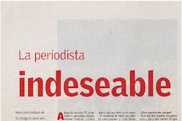 La periodista indeseable La periodista indeseable