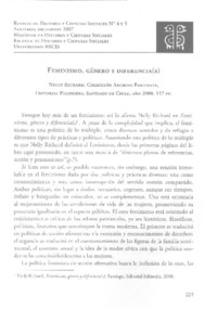 Feminismo, género y diferencia(s) Feminismo, género y diferencia(s)