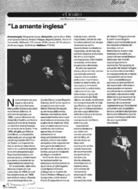 La amante inglesa" La amante inglesa"