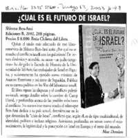 Cuál es el futuro de Israel? Cuál es el futuro de Israel?