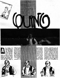 En su visita a Chile Quino En su visita a Chile Quino