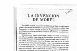 La invención de Morel La invención de Morel