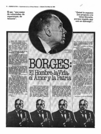 Borges: el hombre, la vida, el amor y la patria Borges: el hombre, la vida, el amor y la patria