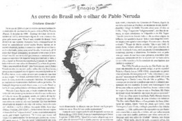 As cores do Brasil sob o oldhas de Pablo Neruda As cores do Brasil sob o oldhas de Pablo Neruda