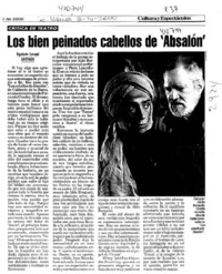Los bien peinados cabellos de Absalón Los bien peinados cabellos de Absalón