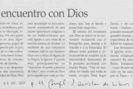 Caminos de encuentro con Dios Caminos de encuentro con Dios