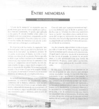 Entre memorias Entre memorias