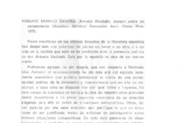 Antonio Machado, ensayo sobre su pensamiento filosófico Antonio Machado, ensayo sobre su pensamiento filosófico
