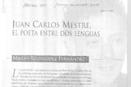 El poeta ente dos lenguas El poeta ente dos lenguas