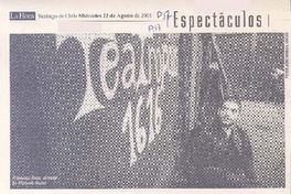 Dramaturgia española cae sobre Santiago Dramaturgia española cae sobre Santiago