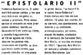 Epistolario II" Epistolario II"