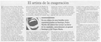 El artista de la exageración El artista de la exageración