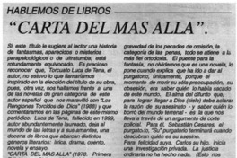 Carta del más allá" Carta del más allá"
