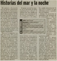 Historias del mar y la noche Historias del mar y la noche