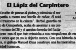 El lápiz del carpintero. El lápiz del carpintero.