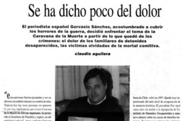 Se ha dicho poco del dolor Se ha dicho poco del dolor