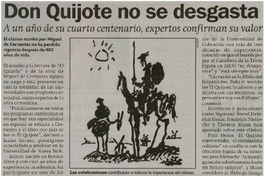 Don Quijote no se desgasta Don Quijote no se desgasta