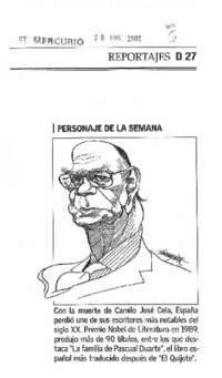 Personaje de la semana. Personaje de la semana.