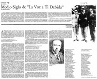Medio siglo de "La voz a ti debida" Medio siglo de "La voz a ti debida"