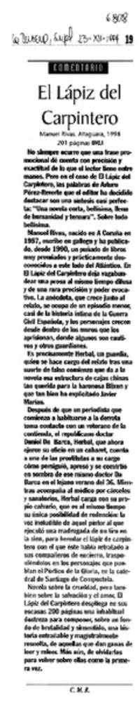 El lápiz del Carpintero El lápiz del Carpintero